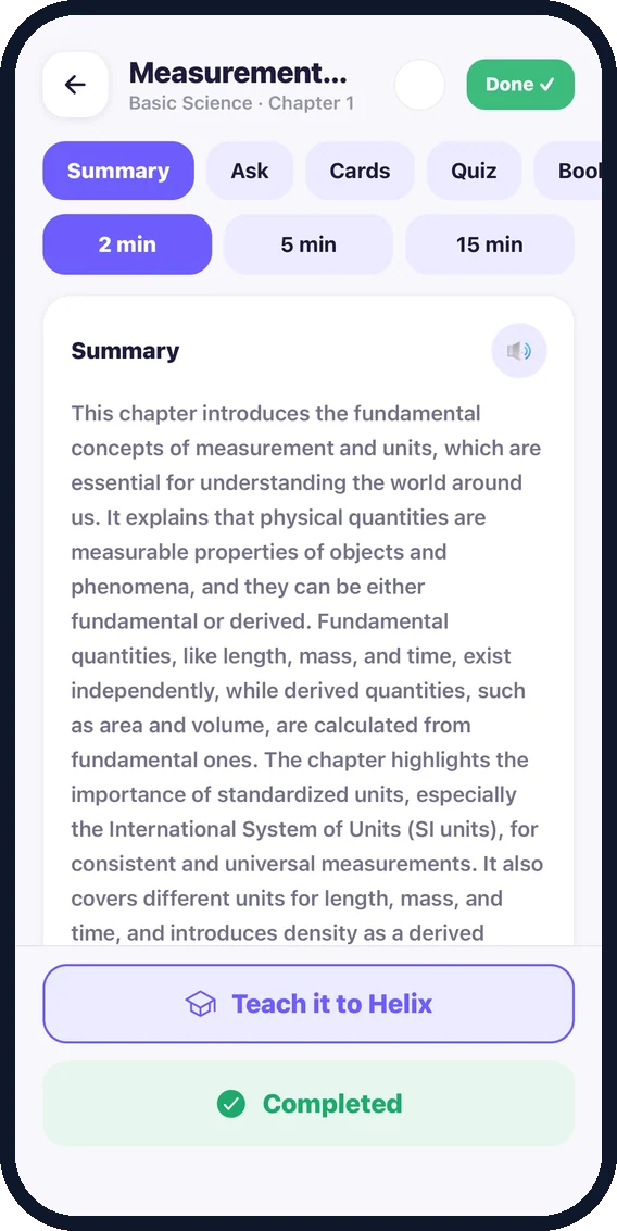 Lesson Learner AI summary in 2, 5 or 15 minutes